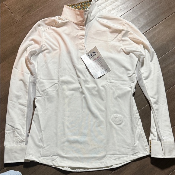 Essex Classics Tops - Essex Classics Talent Yarn Wrap Collar Show Shirt Women’s SZ Medium